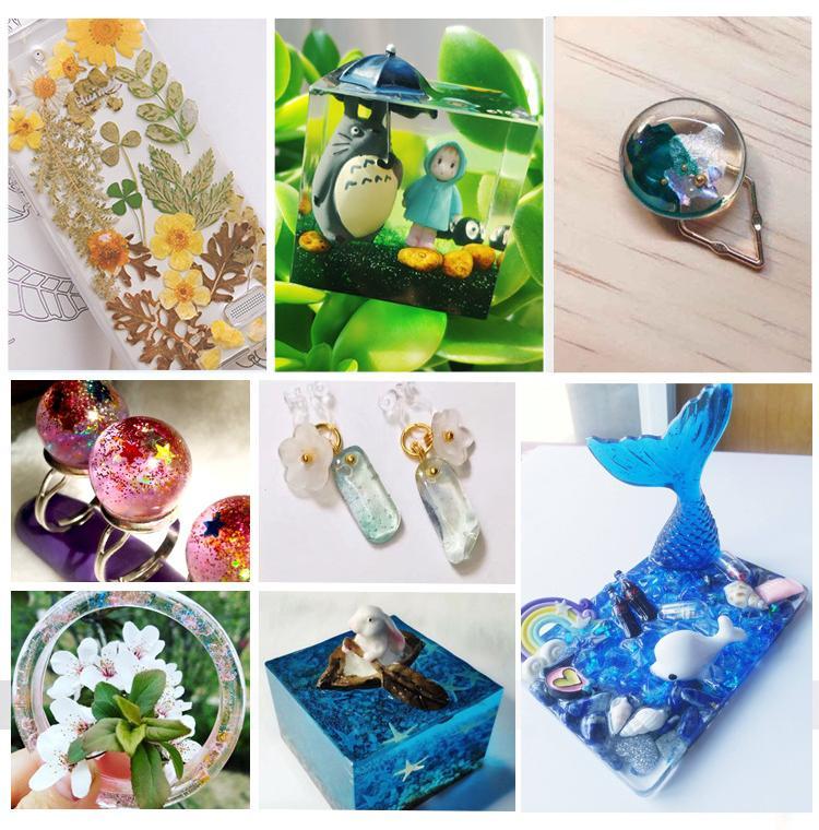 crystal resin hand make