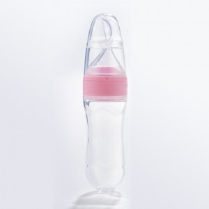 Pink Silicone Baby Feeder