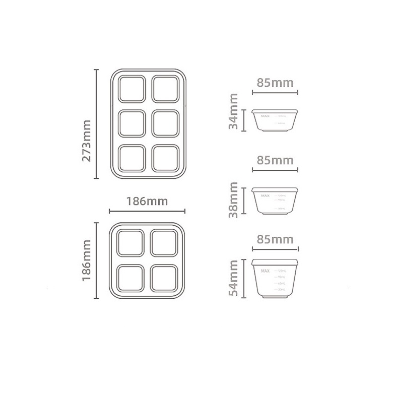 silicone freezer storage jar