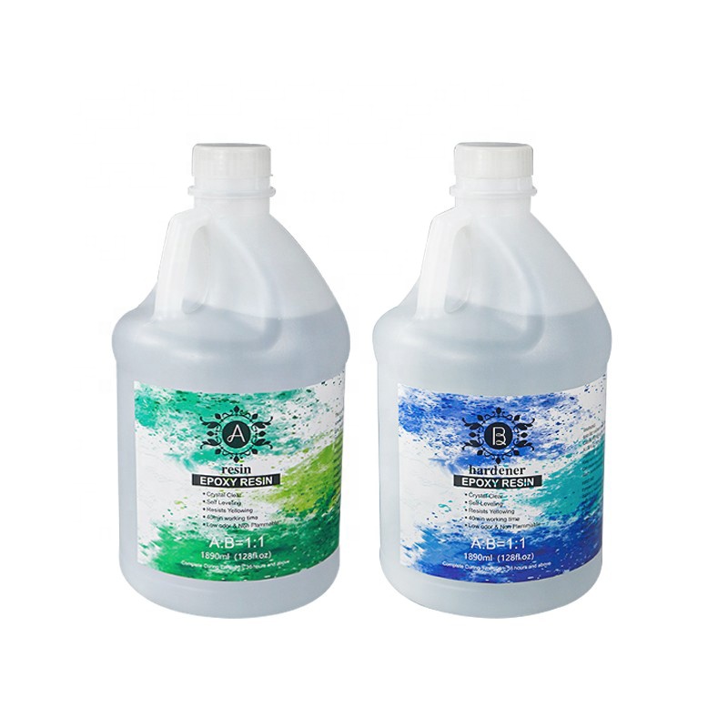 Hot Sale Resin Epoxy Liquid Epoxy Resin Coating Resin Clear 1:1 AB Gallon Glue for Wood Metallic Pigments