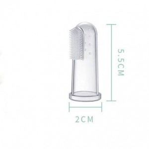 Silicone finger toothbrush size