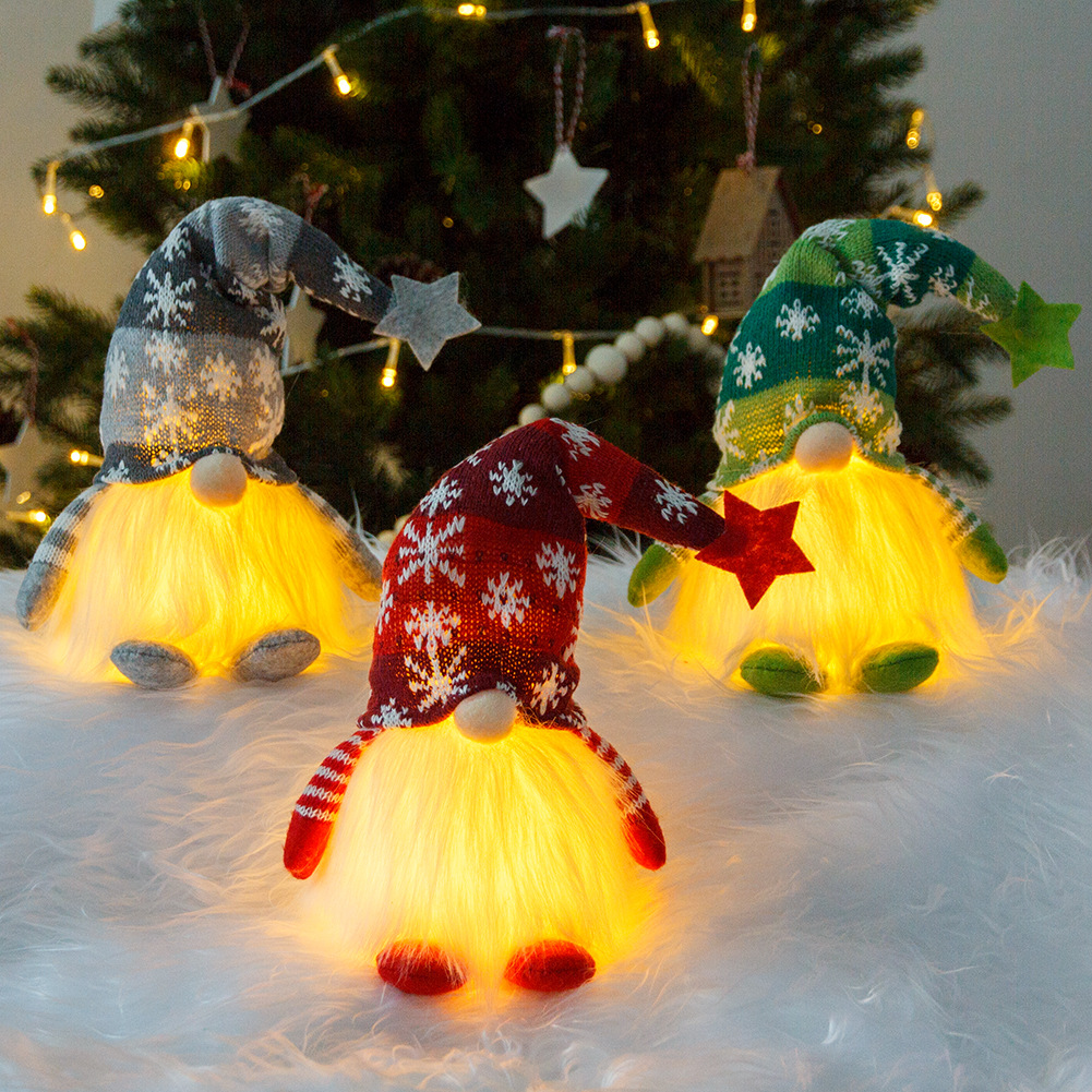 Snow Monster Christmas Luminous Silicone Ornament of Large Size