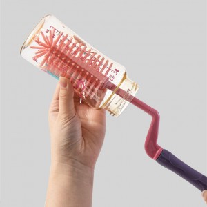 Silicone milk bottle brush