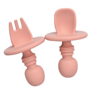 Silicone Cute Baby Tableware Coral