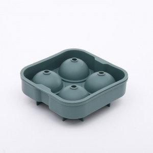 Ball Ice Cube Tray cadet blue